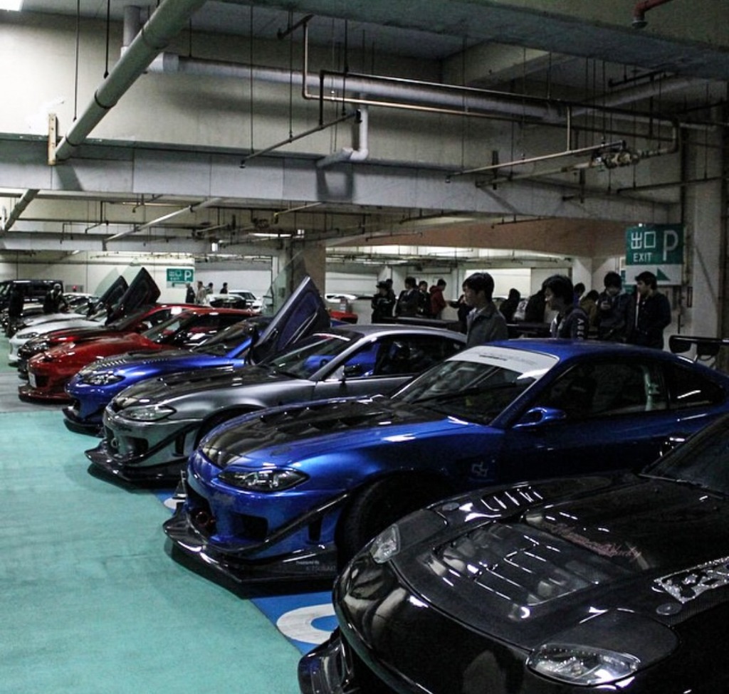 Custom JDM cars at Umihotaru